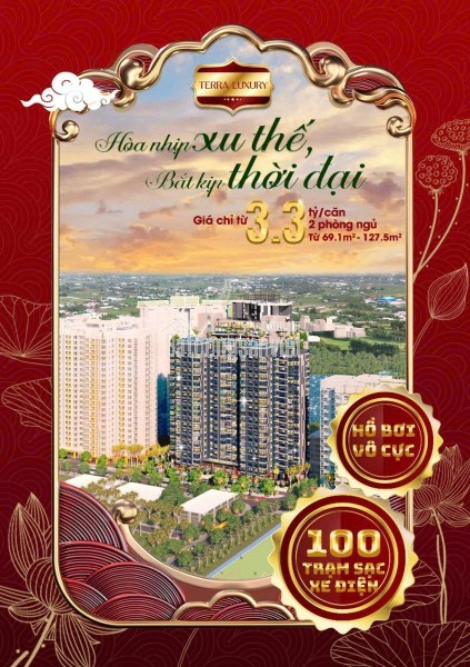 Hot! Sở hữu căn hộ xanh - Sức khỏe Terra Luxury - Thanh toán chỉ 5% đợt 1