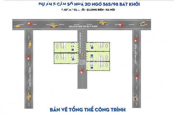 Bán nhà riêng dt  30m2, 5PN, 3WC tại Bát Khối, Long Biên, Hà Nội