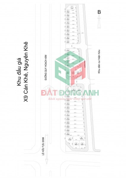 ĐẤT ĐÂU GIÁ X9 CÁN KHÊ, NGUYÊN KHÊ - 78,7M - MẶT ĐƯỜNG QUY HOẠCH RỘNG 40M - 7 TỶ