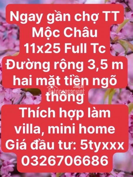 ĐẤT VÀNG NGHỈ DƯỠNG RỘNG RẺ MỘC CHÂU