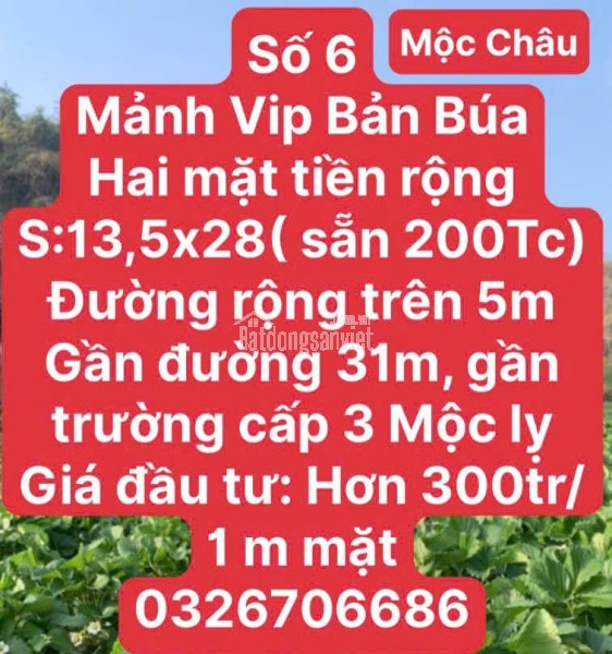 ĐẤT VÀNG NGHỈ DƯỠNG RỘNG RẺ MỘC CHÂU