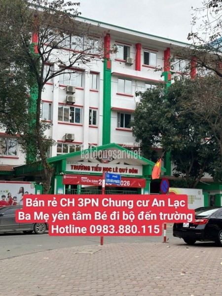 Bán căn 3 phòng ngủ chung cư An Lạc - Mỹ Đình gần trường cấp 1 Lê Quý Đôn