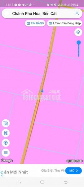 BÁN ĐẤT PHƯỜNG CHÁNH PHÚ HOÀ TP BẾN CÁT. NÀM CẠNH TP MỚI BÌNH DƯƠNG