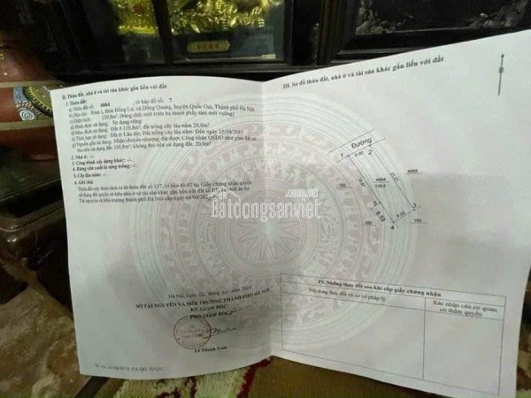 BÁN NHÀ 4 TẦNG , PHƯỢNG CÁCH< QUỐC OAI HÀ NỘI, TRỤC CHÍNH KINH DOANH