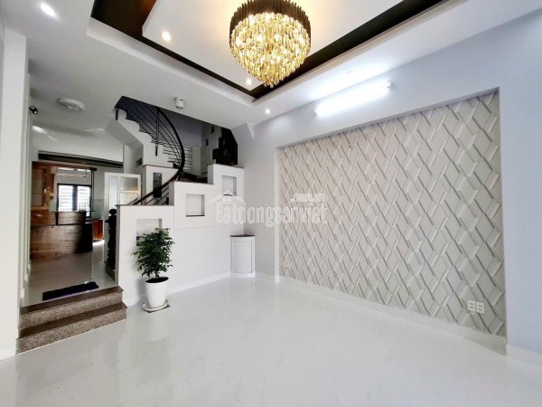 NHÀ MỚI ĐẸP 4 TẦNG - NGUYỄN CỬU ĐÀM - HẺM XE Ô TÔ ĐỖ NGÀY ĐÊM - PHÁP LÝ CHUẨN