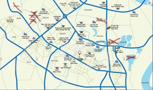 Bán căn góc mặt tiền Chu Văn An – Palmy Biztown Thanh Trì – 95m² – giá từ 200 triệu/m²