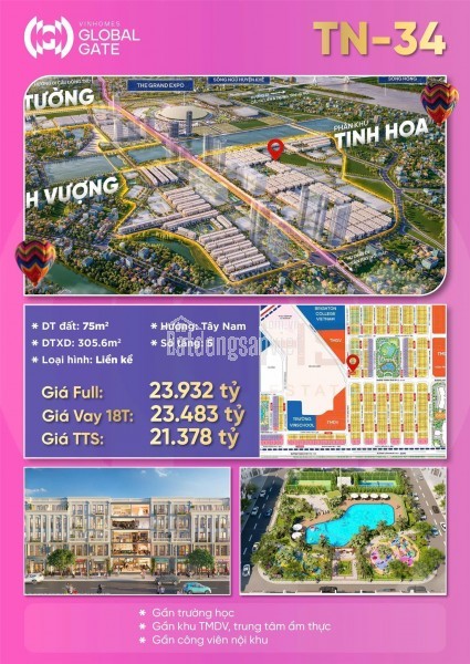 BT liền kề dự án vinhomes Cổ Loa_ Đông Anh
Căn liền kề áp góc, diện tích 75m2. Gần trường học,khu