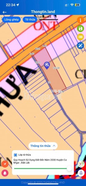 400 m2 thổ cư, 17m Mặt tiền Tỉnh lộ 1 - Cách trung tâm H.Buôn Đôn 500m, giá chỉ 170 tr/m