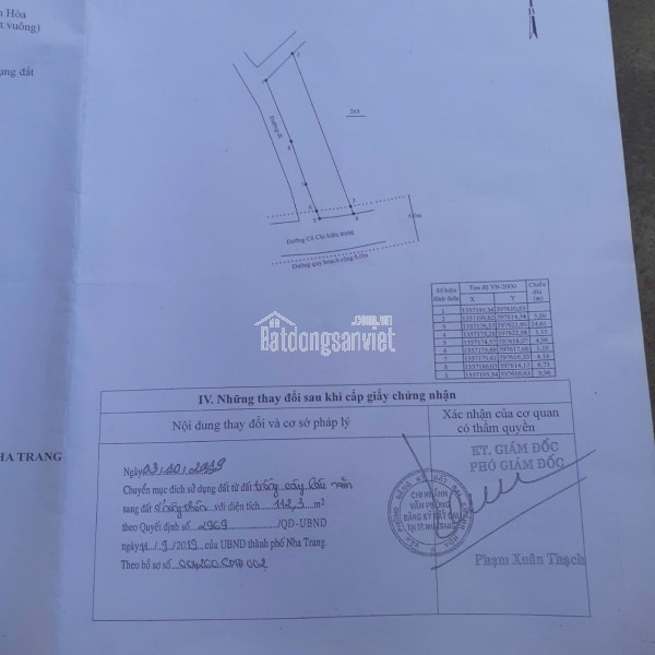 Lô góc 3 mặt tiền 118m2 giá 1,79 tỷ thông Đông, Vĩnh Phương, Nha Trang, Khánh Hoà