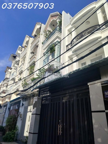 NHÀ 3TẦNG 1/ QUANG TRUNG P8 GV- 65.5M2 (4X16.5)- HẺM XE HƠI- ĐANG CHO THUÊ