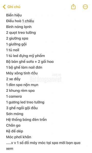 SANG NHƯỢNG TOÀN BỘ SPA 30M2 SỐ 4 Ngõ 113  TRÂU QUỲ - GIA LÂM