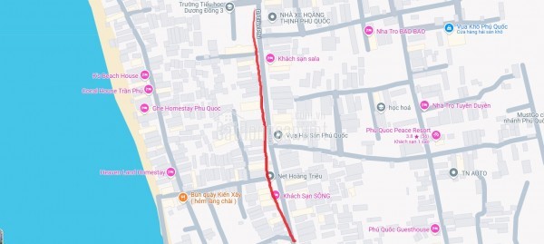 Đất + Nhà Cấp 4 Mặt Tiền Trần Phú, Trung Tâm Dương Đông – 170m²