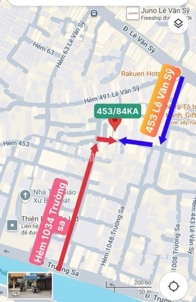 bán nhà  hẻm trước nhà 5m trần văn quang p 10 tân bình 1 trệt 1 lầu sổ hòng riêng giá 1,8 tỉ