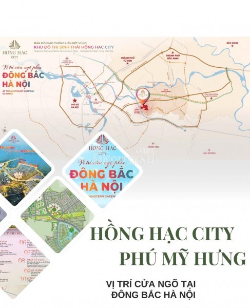 Ra mắt dự án LK, BT, shophouse Hồng Hạc City - Phú Mỹ Hưng tại Bắc Ninh, Nhận đặt chỗ