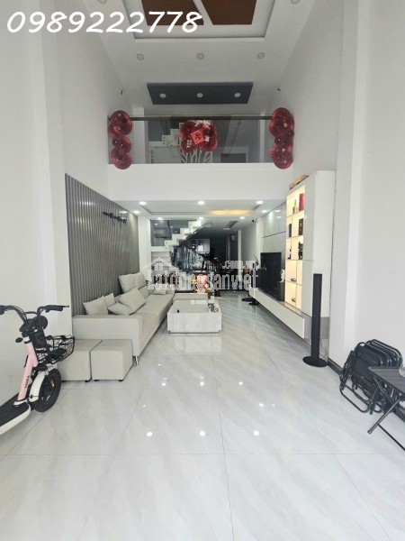 LÊ VĂN SỸ - HẺM TRẢI NHỰA 6M Ô TÔ QUAY ĐẦU - 74M2 ( 4.4x17.5 nở hậu 5m ) - 5 TẦNG - 8 CHDV MỚI -