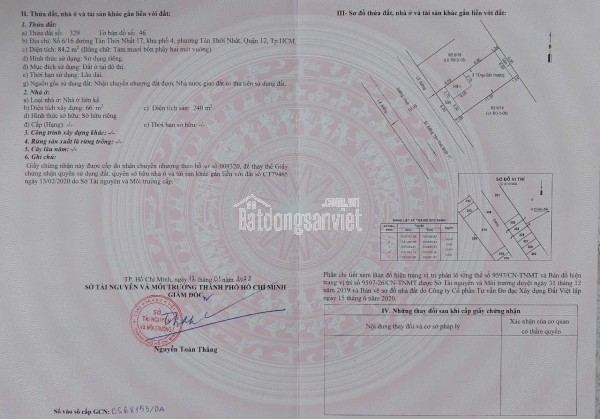 Chính Chủ Bán HXH Tân Thới Nhất 17, P.Tân Thới Nhất, Quận 12: Diện Tích 168m2 (12x14), Giá 26 tỷ -