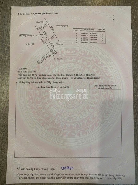 Bán đất tại ngõ 66 Kiều Hạ, Hải An, Hải Phòng, 42m2, 1.390 tỷ VND.