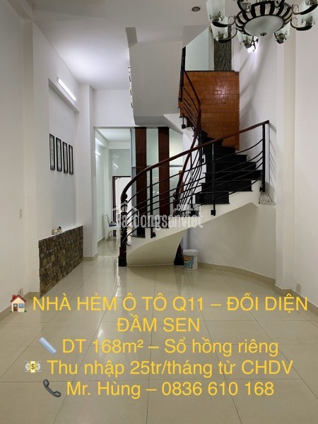 Bán nhà mặt phố Hòa Bình, Q.11, 168m², 7 tỷ, sổ hồng