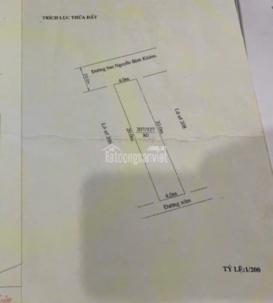 Bán đất mặt đường Nguyễn Bỉnh Khiêm, Đông Hải, Hải Phòng, Dt 70m,giá 3ty1