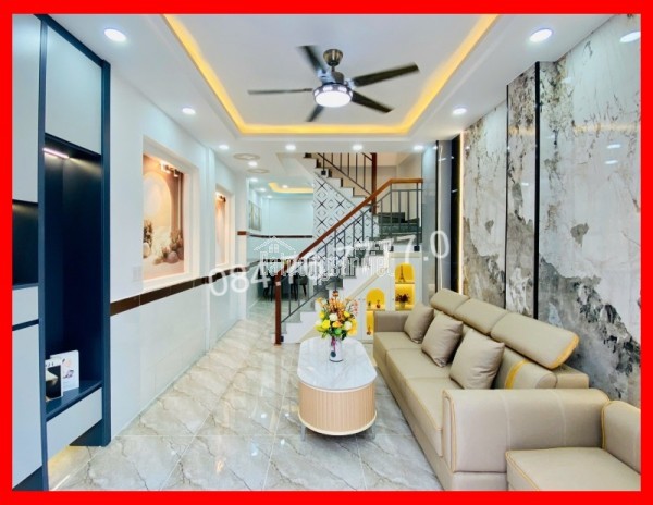 BÁN NHÀ HXH 4 TẦNG, 4PN, 4WC - QUANG TRUNG, GÒ VẤP - 5.7 TỶ - 33M2 - NHÀ MỚI ĐẸP - LIỀN KỀ TIỆN ÍCH