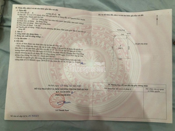 ✅ BÁN ĐẤT BIỆT THỰ NGUYÊN KHÊ - KHU ĐÔ THỊ NGUYÊN KHÊ - LÔ GÓC