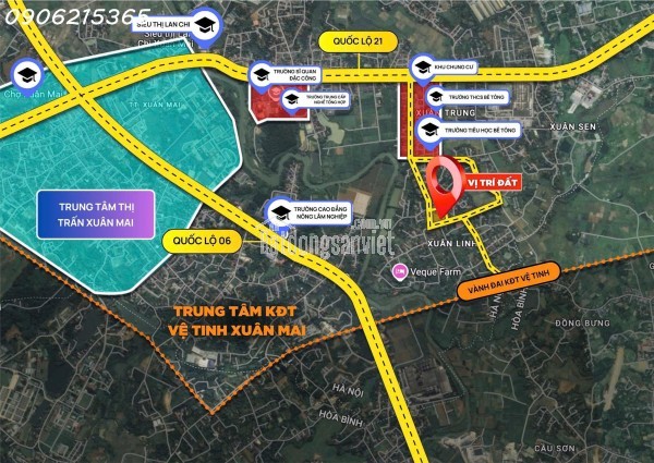 Cc bên em mở bán hơn 20 lô đất phân lô tại Xuân Mai giá đầu tư chỉ từ 1.x tỷ