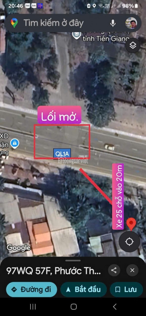 NGỘP, Bán nhanh khu đất CẠNH QUỐC LÔ 1A Rộng 2.260m2, Thạnh Phú, Châu Thành, TG.