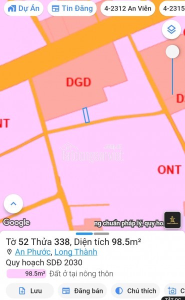 Bán 105m2 đất Tây Hòa, cạnh KCN Bàu Xéo giá tốt 785 triệu