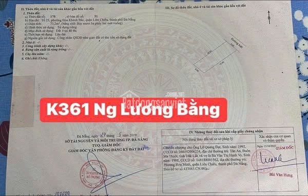 BÁN DÃY TRỌ KIỆT 361 NGUYỄN LƯƠNG BẰNG – HÒA KHÁNH – ĐANG CHO THUÊ FULL PHÒNG