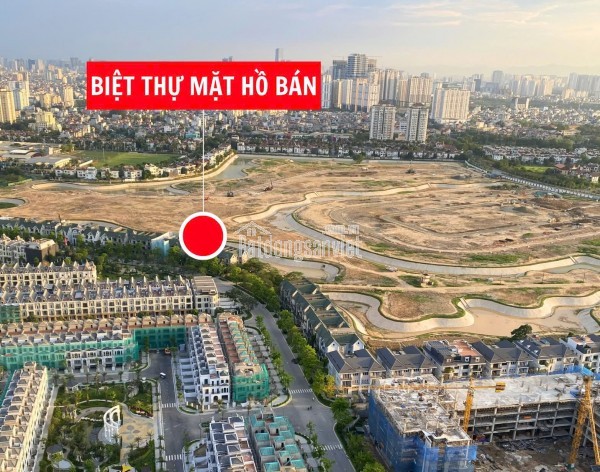 Bán biệt thự mặt hồ K7 Ciputra – nhà còn thô. Mặt tiền 12m. Giá 167 tỷ