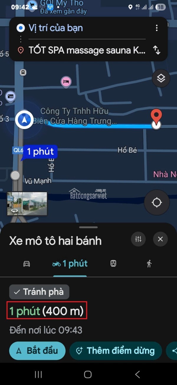 Nhà MẶT TIỀN Trần Ngọc Giải, P6, TP Mỹ Tho. Đoạn gần Nguyễn Thị Thập QL60.