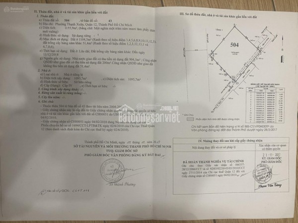 Bán kho, nhà xưởng tại mặt tiền đường Tô Ngọc Vân, 1500m2, Q12, HCM - giá cực chất
