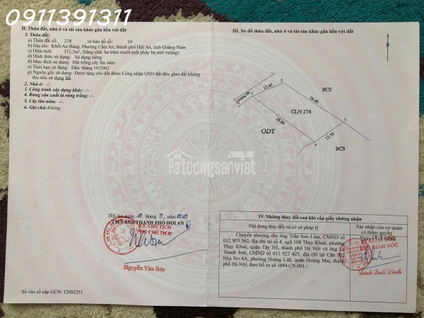 BĐS AN BÀNG – HỘI AN 09 LÔ ĐẤT ĐẸP GẦN BIỂN – PHÁP LÝ RÕ RÀNG – TIỀM NĂNG SINH LỜI CAO