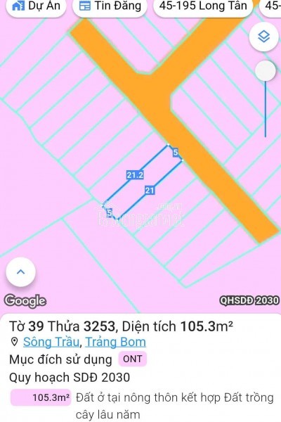 🌟 Lô đất đẹp Trảng Bom – Pháp lý đầy đủ, gần KCN, trục đường lớn – Chỉ 900 triệu bao sổ 🌟