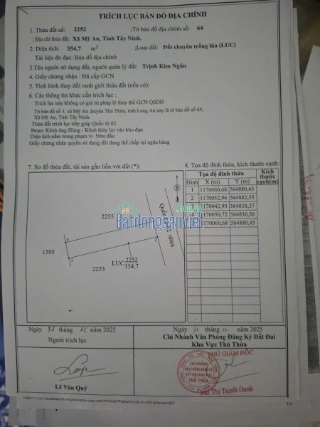 Bán đất mặt tiền Quốc Lộ 62 Long An (cũ) TDT 666.9m2