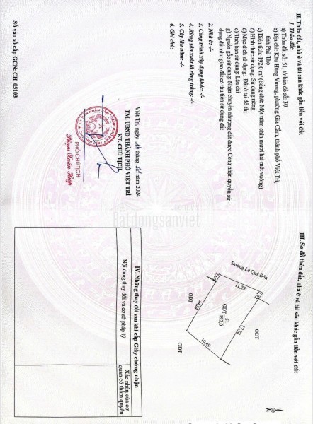 CHÍNH CHỦ CẦN BÁN LÔ ĐẤT CÓ VỊ TRÍ ĐẸP TẠI KHU VÂN CƠ - P.MINH PHƯƠNG - VIỆT TRÌ - PHÚ THỌ