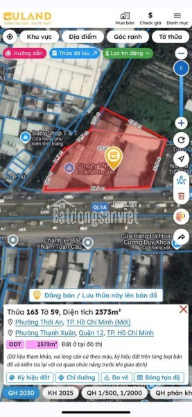 BÁN ĐẤT NỀN BIỆT THỰ – ĐƯỜNG 30M KDC AN SƯƠNG – VIEW CÔNG VIÊN CHÍNH