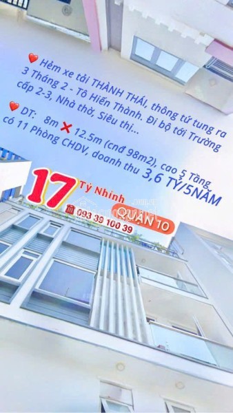 Nhà Quận 1- mặt tiền Phường Tân Định- xe hơi trong nhà 60m2 cao 3 Tầng NT sịn: 18 Tỷ. VŨ 0933910039