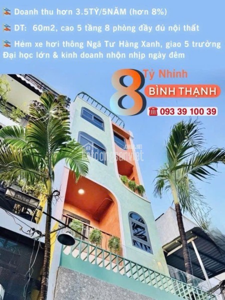 Nhà Quận 1- mặt tiền Phường Tân Định- xe hơi trong nhà 60m2 cao 3 Tầng NT sịn: 18 Tỷ. VŨ 0933910039