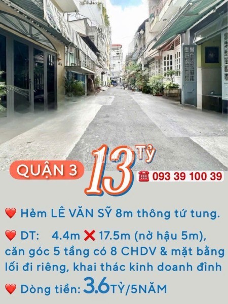 Nhà Quận 1- mặt tiền Phường Tân Định- xe hơi trong nhà 60m2 cao 3 Tầng NT sịn: 18 Tỷ. VŨ 0933910039