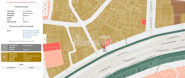 Chính Chủ Bán Mặt Tiền Điện Biên Phủ, P.15, Q. Bình Thạnh. DT: (5.47 x 20m), Chỉ 55 Tỷ, Tell: