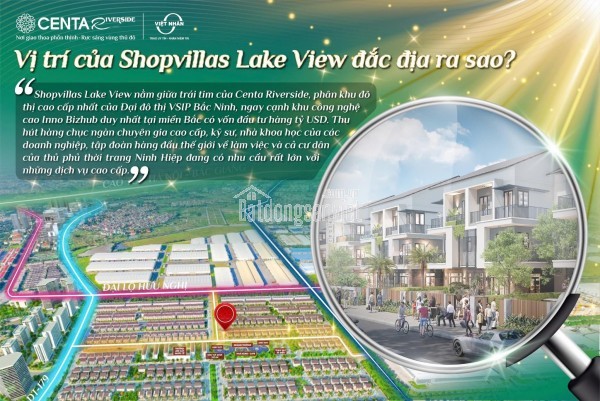 Mở bán đợt 1 block shophouse khu Lakeview đẹp nhất VSIP Bắc Ninh giá gốc CĐT + chính sách hấp dẫn