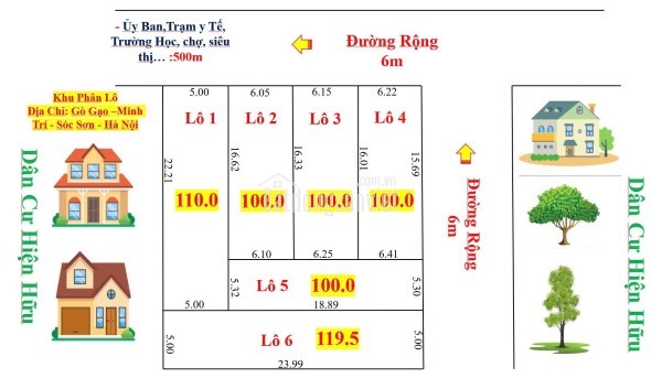 Chính chủ chuyển nhượng lô đất tại Sơn Đoài, Tân Minh, Sóc Sơn, Hà Nội,