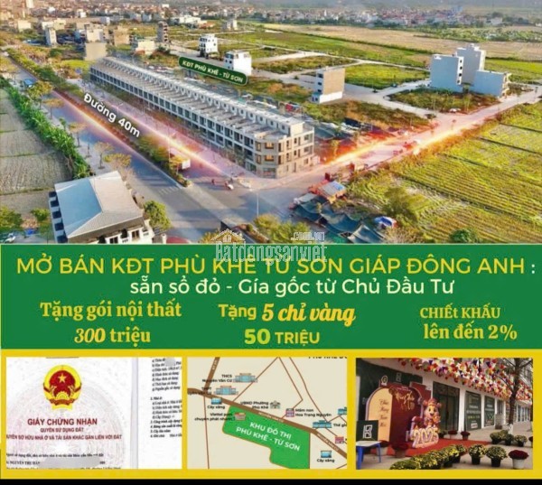 chính chủ bán shophouse kdt Phù Khê sổ đỏ kinh doanh ngay 0949809503