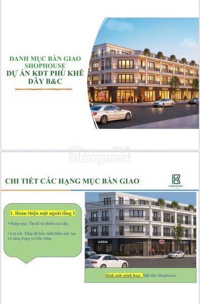 chính chủ bán shophouse kdt Phù Khê sổ đỏ kinh doanh ngay 0949809503