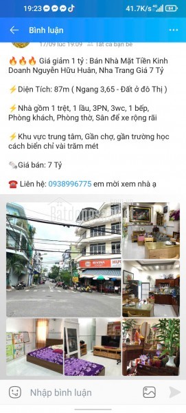 Nhà mặt tiền đường Thành Hồ - Diên Phước - Giá 4 Triệu/m2 có 200 thổ cư - Diên Khánh, Khánh Hòa