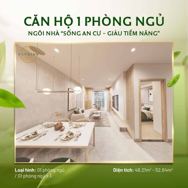Căn hộ Elysian quận 9, rổ hàng đa dạng các căn từ 1,2,3PN giá tốt view đẹp, mua ngay trực tiếp