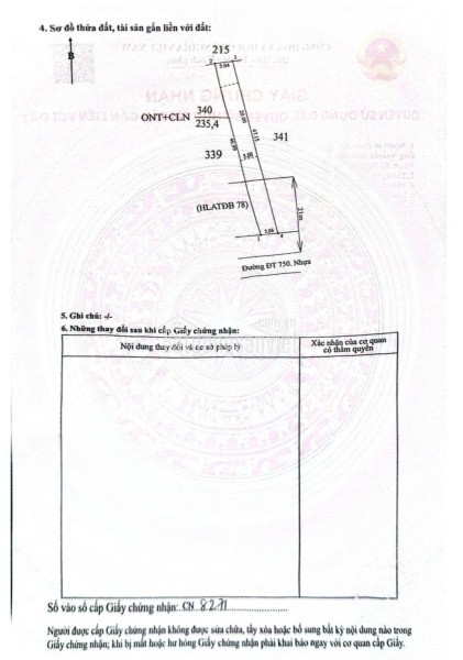 Bán đất tại ĐT750, Xã Long Hoà, Huyện Dầu Tiếng, Bình Dương giá 1 tỷ  150 triệu