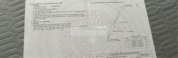 Bán đất Đoàn Xá, Kiến Thụy, Hải Phòng