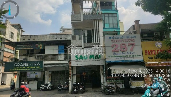 Bán Nhà Hẻm Xe Hơi 281/2 + 285 Lê Văn Sỹ, P.1, Quận Tân Bình